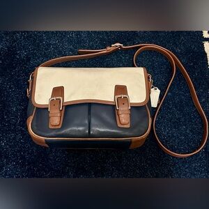 Coach 2013 Color-Block Navy & Cream Bag